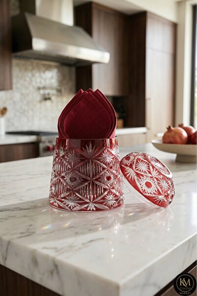 Kristal Market حامل شموع من الزجاج الزئبقي الكبير طراز أفانجارت فيجن