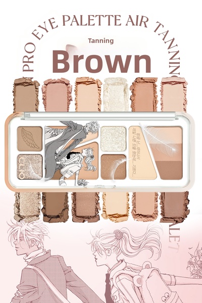 CLIO Clio Pro Eye Palette Air - 15 Tanning Brown Eye Shadow Palette with Ligh...