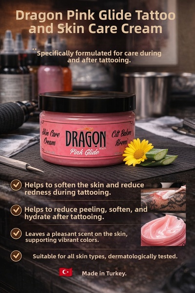 Dragon Beauty Pink Glide 150ml Tattoo and Skin Care Cream