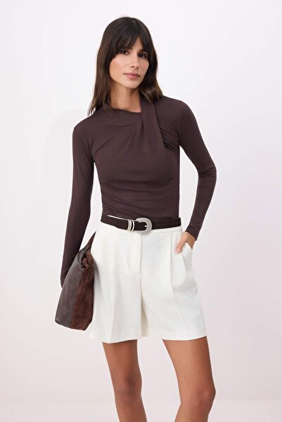 Trendyol Collection Brown Blouse Twoss26Bz00722