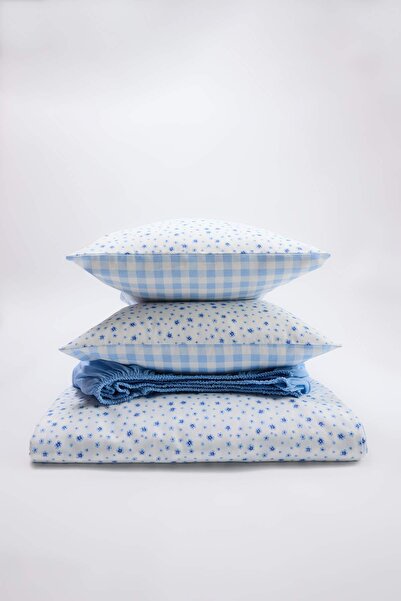 TRENDYOLMİLLA HOME Doppelbett-Bettwäsche-Set mit Blumenmuster und elastischem...