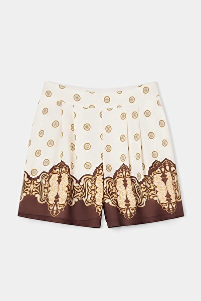 Trendyol Kollektion Limited Edition mehrfarbig gemusterte gefütterte Shorts &...