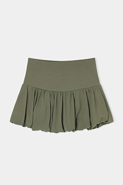 Trendyol Collection Міні-спідниця з бавовняного еластичного в'язання кольору ...