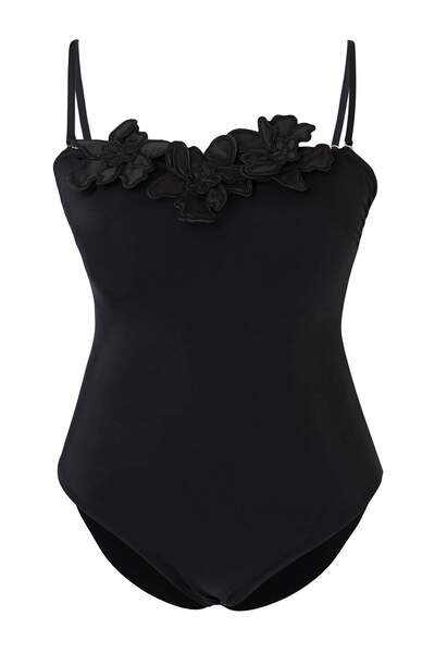 Trendyol Curve Floral Accessory Strapless Take Out Spaghetti Strap Large Size...