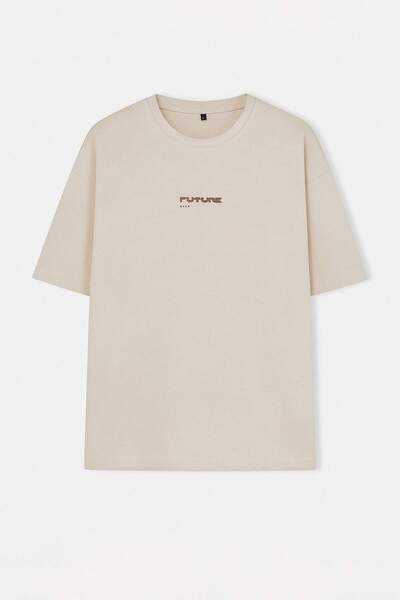 Συλλογή Trendyol Το πουκάμισο Stone oversized /Wide Cut Fluffy με τύπωμα 100%...