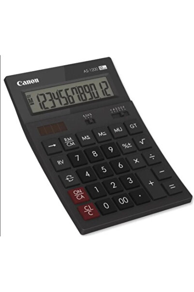 Canon AS-1200 HB 12 Hane Siyah Masa Üstü Hesap Makinesi