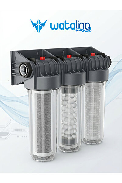 watalina 10” Üçlü Filtrasyon – Tortu, Klor ve Kirece Karşı Su Giriş Filtresi