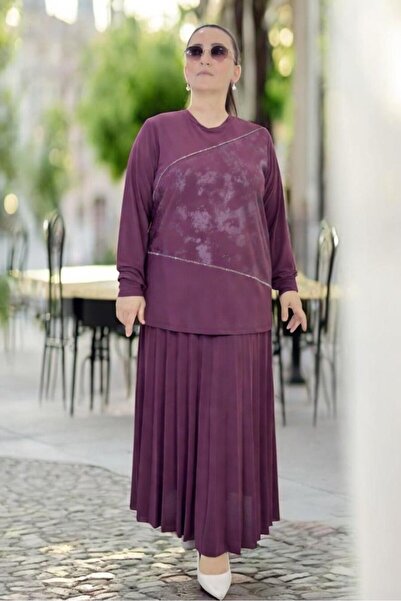 yagmurberen ΦΟΥΣΤΑ ΜΕ ΕΛΑΣΤΙΚΗ ΜΕΣΗ ΚΑΙ ΠΙΕΤΕΣ, ΜΠΛΟΥΖΑ ΜΕ ΚΕΝΤΗΜΕΝΑ ΠΕΤΡΑΔΙΑ...