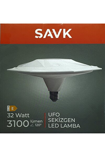 şavk ŞAVK SEKİZ KÖŞELİ LED E27 DUY 32W 3100 LUMEN 6500K