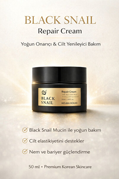 Holika Holika Prime Youth Black Snail Repair Cream - Cilt Aydınlatıcı ve Yaşl...