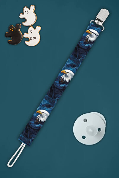 Apptakı Kara Kartal Bebek Emzik Askısı Emzik Zinciri Emzik Tutacağı Emzirme A...