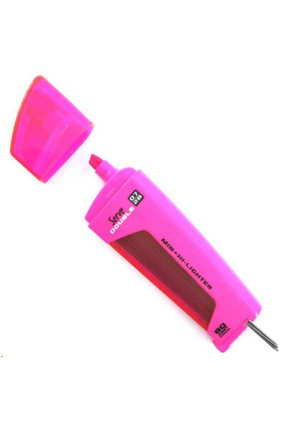 Serve Double 0.7 Mm Min Fosforlu Kalem Pembe