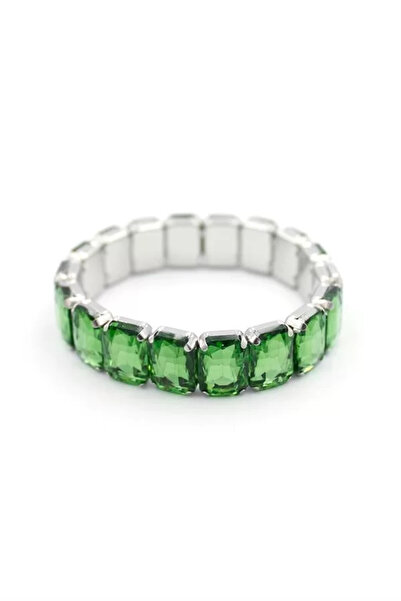 Royaleks Elastic stone bracelet - green