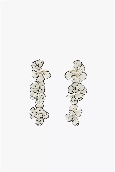 Royaleks Flower Earrings - White