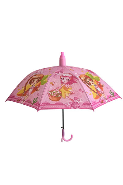 Elif Engin Katlanabilen Koruma Kılıflı Bardaklı Düdüklü 70 Cm! Pembe Renk Kız...