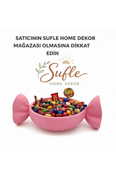 Sufle home dekor DEKORATİF SUNUMLUK ŞEKERLİK MEYVE SEPETİ
