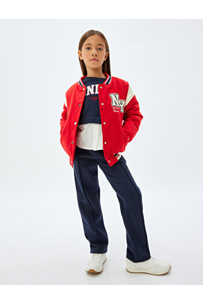 Koton Gerippte Basic-Jogginghose - Elastischer Bund