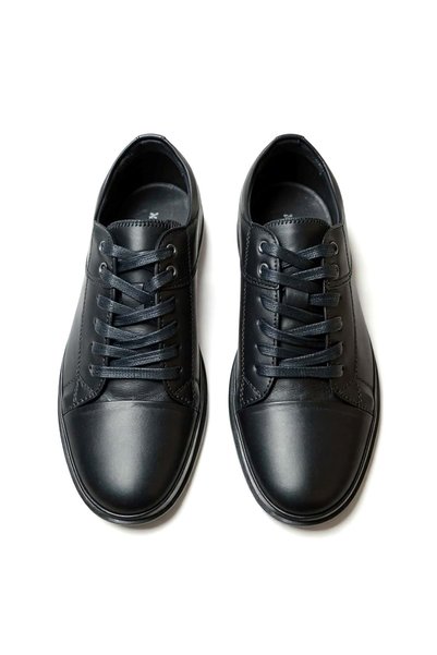 MARCO ROSSİ Men's Leather Casual Shoes 22585 - Black - 41