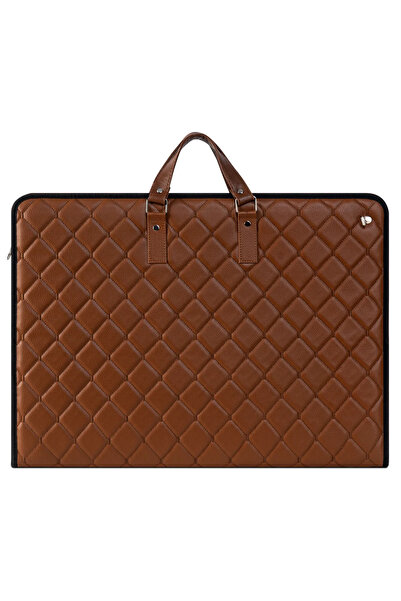 Gözde Proje 35x50 cm (40x55 cm) Suni Deri Resim - Proje Çantası Cepli Taba Ka...