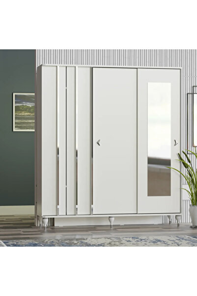 Abre VİLZA SÜRGÜ KAPAKLI AYNALI PORTMANTO VESTİYER