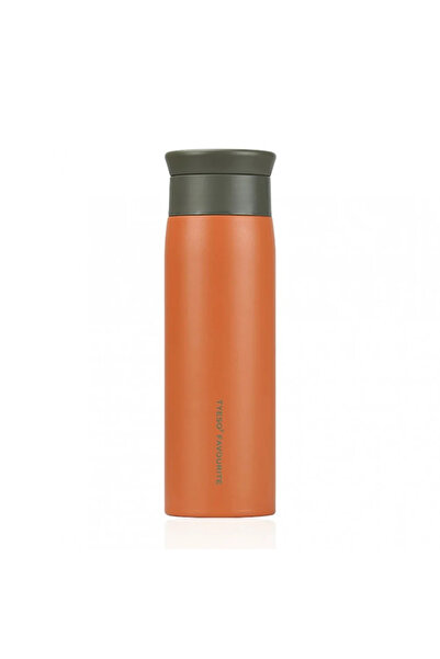 Tyeso ترمس للشاي والمشروبات مانع للتسرب من جريس، 500 مل، برتقالي