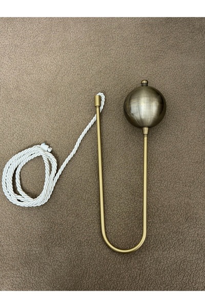 SEILL Kornişe Takılan Metal Kolbağı Perde Aksesuarı ANTİK 1 Adet (Duvar Delme...