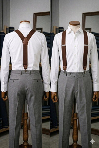 Ars Magic Box 1.Kali̇te Düz m Metal Buckle I Elastic Pants Strap (White)