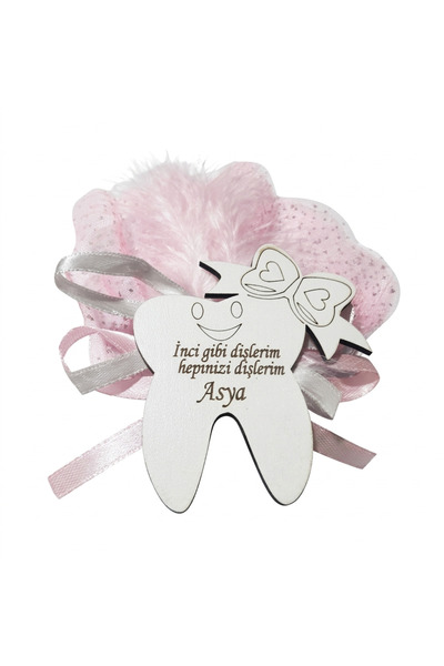 GÜVEN Ahşap Diş Buğdayı Bebek Hediyelik Doğum Magnet 15 Adet