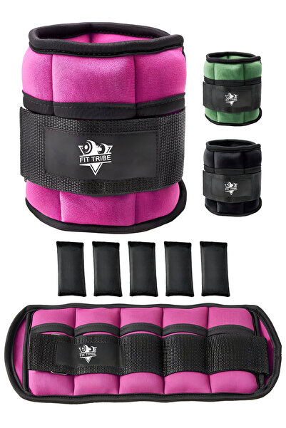 Fit Tribe زوج من أوزان الكاحل القابلة للتعديل، من 1 إلى 5 أرطال لكل زوج (من 2...