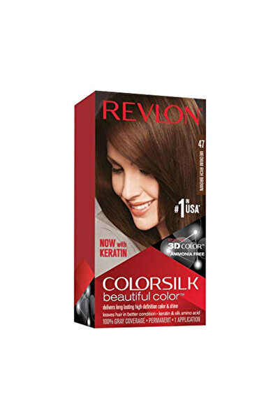 Revlon Coloration ColorSilk™ - numarul 47 Maro intens mediu