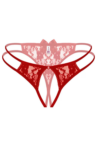 leopardess Önü Açık Büyük Beden Fantezi Bato Külot