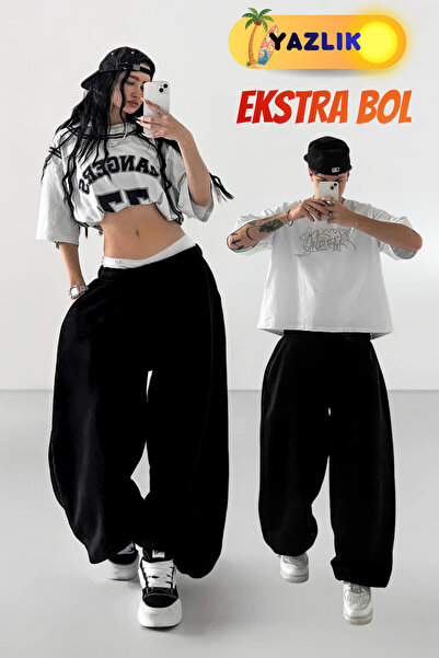 vladivosto Καλοκαιρινό φαρδύ ύφασμα μεγάλου μεγέθους Extra Φαρδιά μπατζάκια σ...