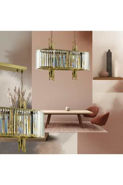 LampaLuce Straordinario Modern Tasarım Salon Sarkıt Avizesi Yemek Masası Üzer...