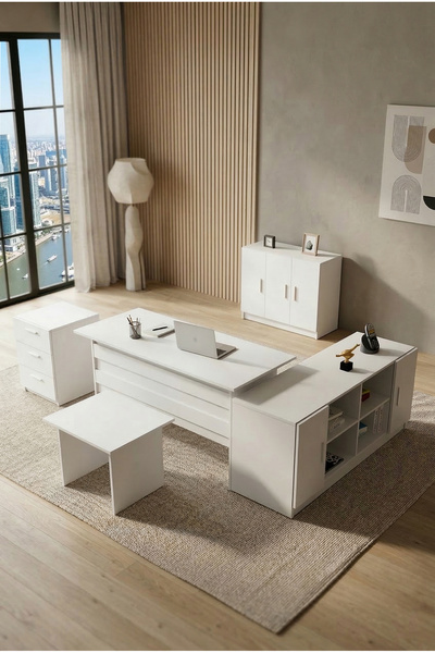 Yurudesign Vario Abcef Ofis Büro Masa Takımı 3 Renk