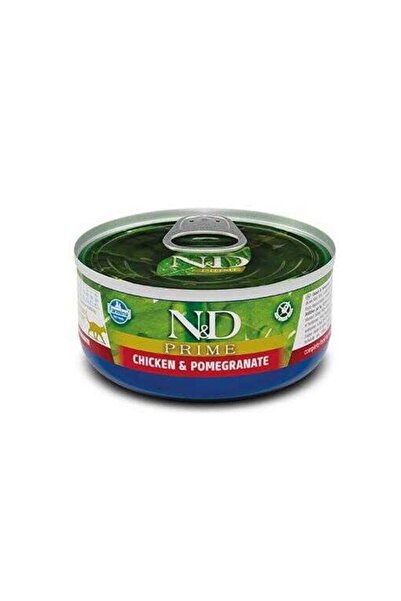 N&D Prime Tahılsız Tavuk ve Narlı Yetişkin Kedi Konservesi 70 gr