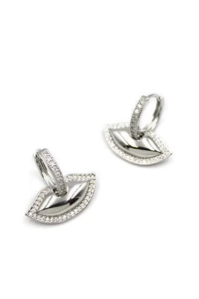 Generic Brand Lip earrings - silver
