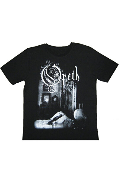cennet'in butiği Unisex Black Opeth Printed T-Shirt