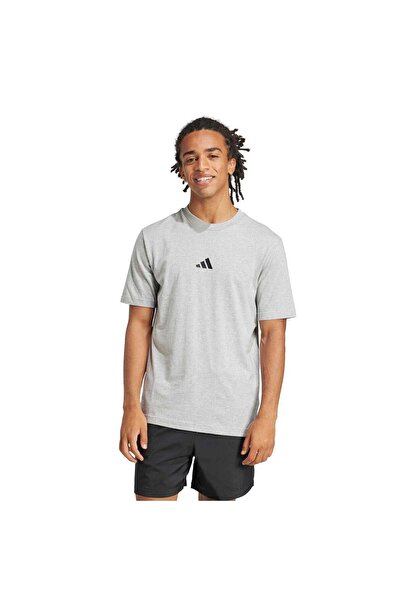 adidas M Sl Sj T Erkek Günlük Tişört JF1091 Gri
