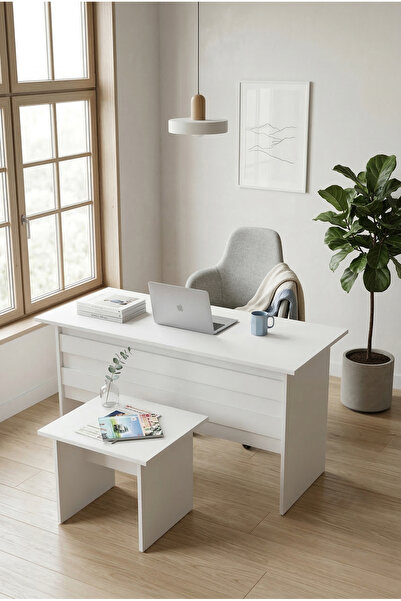 Robin Home Verona Ab Ofis Büro Masa Takımı Beyaz