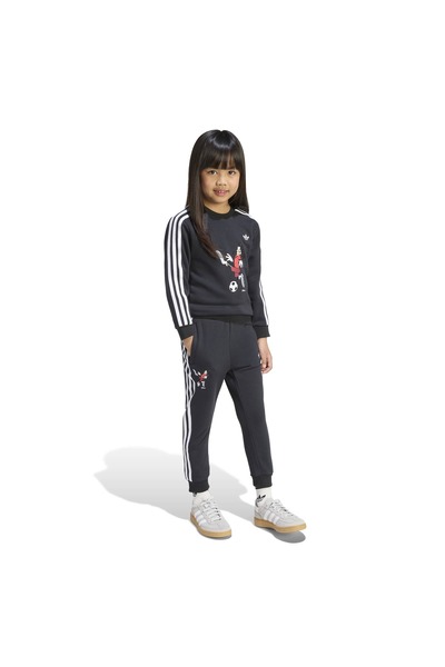 adidas طقم رياضي للأطفال من الجنسين - طقم علوي وسفلي KC8429