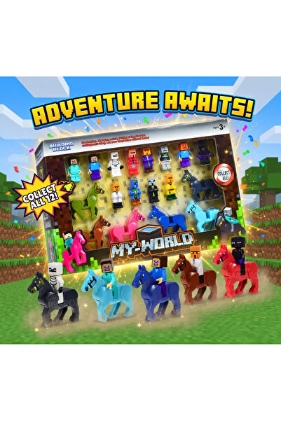 Natavanbutık 🧱 🎮   مجموعة شخصيات ماي وورلد بلوك وشخصيات الخيول 🎮 🧱   - 18...