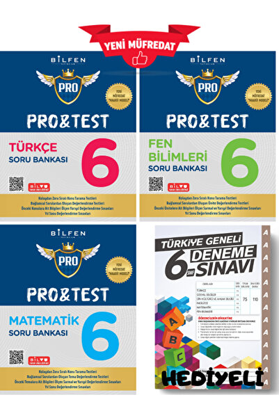 Bilfen Yayınları Bilfen Protest 6. Sınıf Matematik-türkçe -fen Bilimleri Soru...