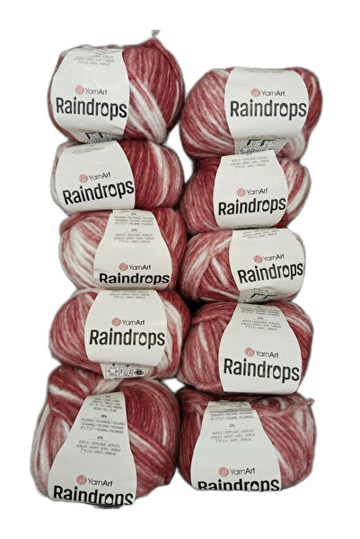 Yarnart RAINDROPS Set de 10 fire de tricotat, Set de fire de tricotat manual,...