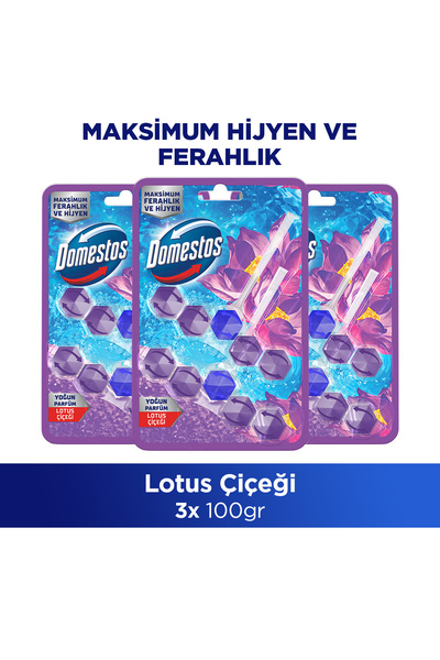Domestos Tuvalet Bloğu Lotus Çiçeği 100 G x3