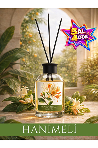 homeartplus Hanımeli Oda kokusu bambu esansiyel uçucu yağ 50 ml