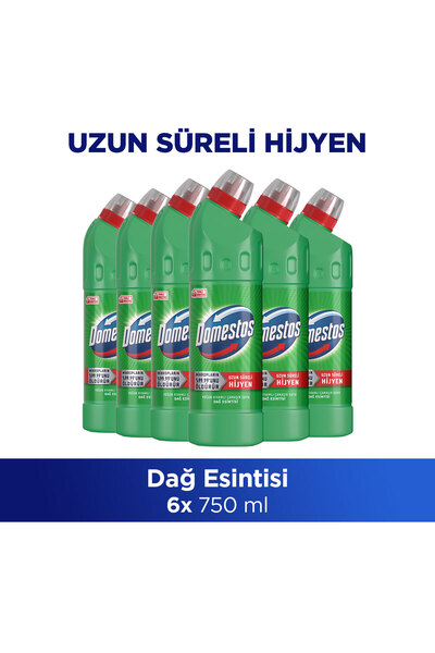 Domestos Yoğun Kıvamlı Çamaşır Suyu Dağ Esintisi 750 ml x6