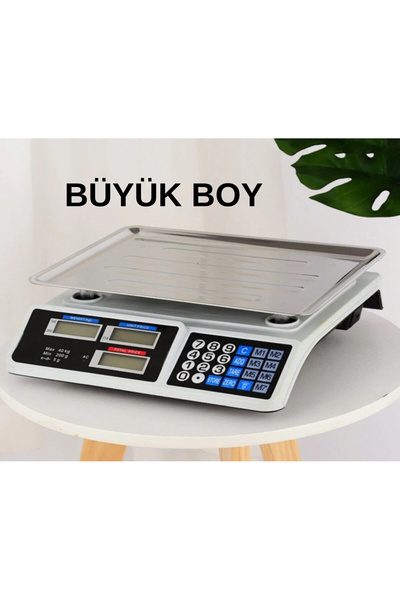 Genel Markalar 40 Kg Şarjlı Dijital Hassas Market Manav Kasap Pazarcı Terazis...