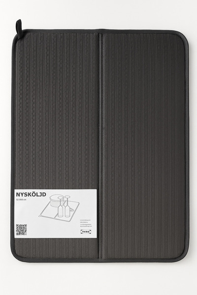 IKEA Bulaşık Kurutma Örtüsü Koyu Gri