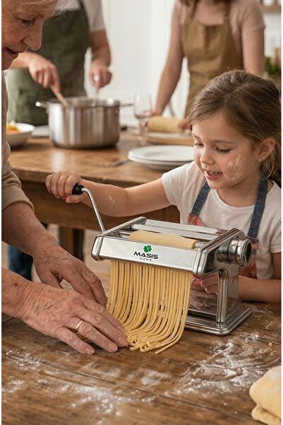 Masis Home Erişte, Makarna, Spagetti, Hamur, Mantı Açma Makinesi Şekillendirici