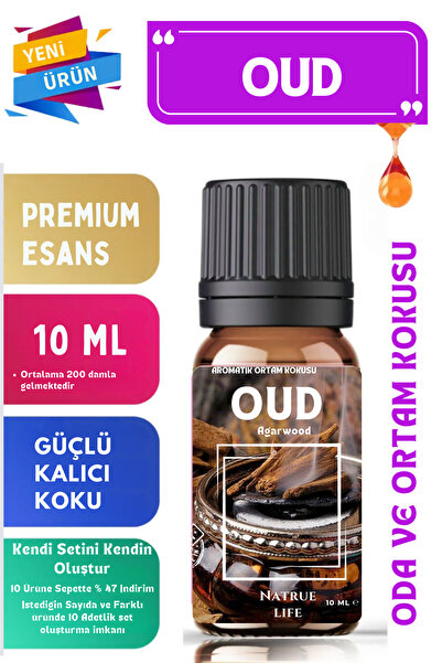 NaTrueLife OUD ( Agarwood) - Esansiyel Koku Yağı - Oda ve Ortam Kokusu 10 ML